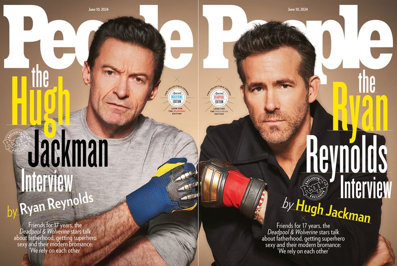 Deadpool Cover. Hugh Jackman and Ryan Reynolds photographed at Highline Stages in New York, NY on February 15, 2024.