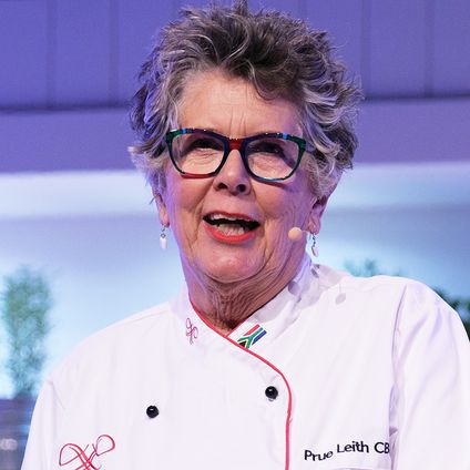 Prue Leith at the BBC Gardeners World Live and Good Food Show Summer 2019 Birmingham, England.