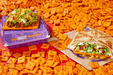 Taco Bell X Cheez-It Crunchwrap and Tostada