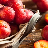 Fresh Raw Organic Cherry Plums