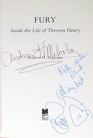 Bild des Verkufers fr Fury. Inside the Life of Theoren Fleury zum Verkauf von Ken Jackson
