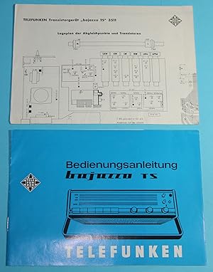 Bedienungsanleitung Telefunken - Bajazzo TS 3511 - Kofferradio + Schaltplan !