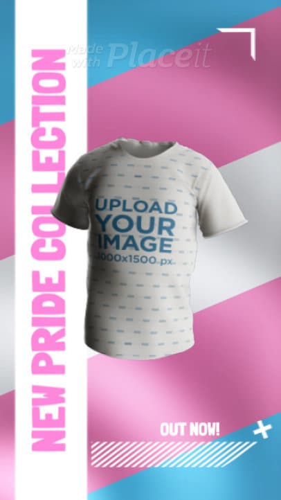 Sublimated 3D T-Shirt Video for a Pride Collection Ad 5210n 8588v