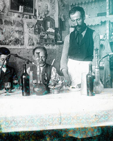 Un café turc à Buenos Aires, en Argentine, en 1902. © Archives générales de la nation argentine