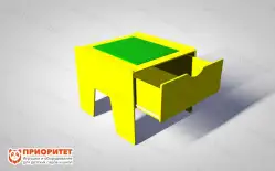 Лего-стол для конструирования «Новые горизонты» (желтый)