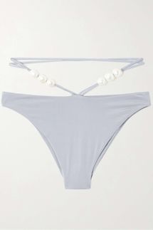 Magda Butrym Faux Pearl-Embellished Bikini Briefs