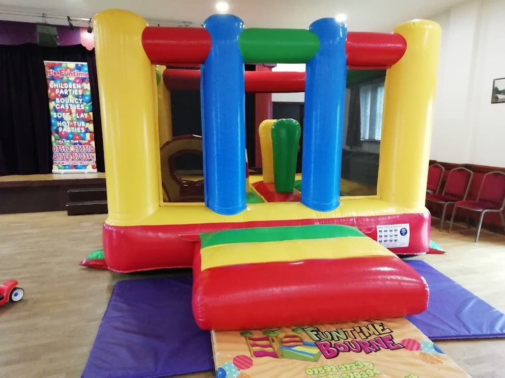Colourful Toddler Bouncy Castle Hire In Edenham Village Hall In Bourne