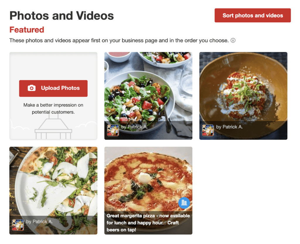 Yelp Business Owner Photo and Video Update