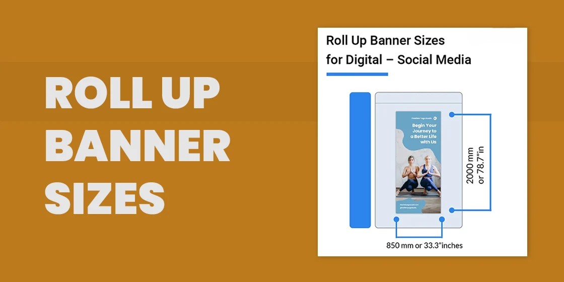 what is the size of roll up banner?