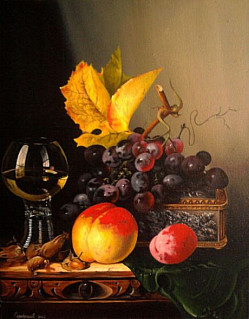 Натюрморт с виноградом. 