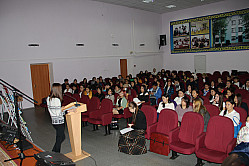 Выступление перед студентами Павлодарского педагогического колледжа им. Бейсена Ахметова