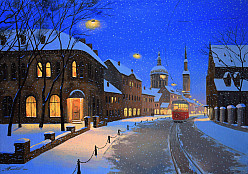 Улицами старого города зимой