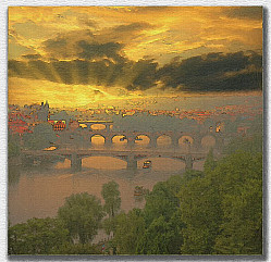 рассвет над Прагой