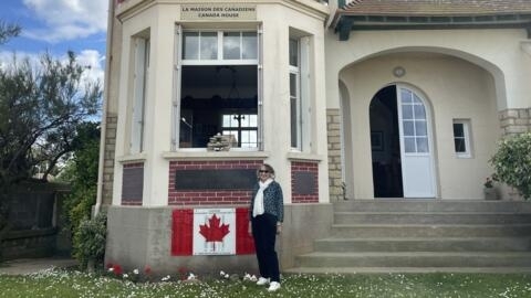 Nicole Hoffer has been welcoming veterans and curious visitors to "Canada House" in Normandy for 40 years. 