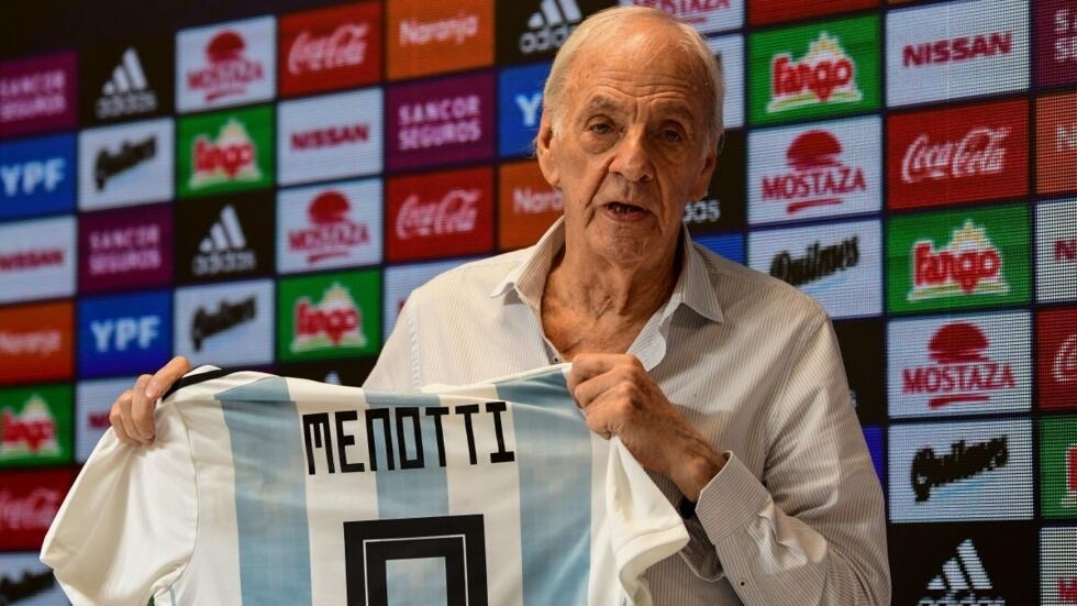 مدرب المنتخب الأرجنتيني السابق سيزار لويس مينوتي. 25 كانون الثاني/يناير 2019.