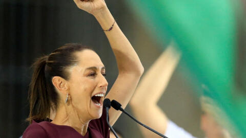 Claudia Sheinbaum, la candidate du parti au pouvoir, le Mouvement pour la régénération nationale (Morena), lors de son dernier meeting de campagne à Mexico, le 29 mai 2024.
