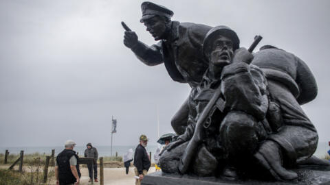 Memorial da Segunda Guerra Mundial em Utah Beach, na Normandia, homenageia soldados americanas que participaram do que ficou conhecido como o Dia D, 6 de Junho de 1944. 