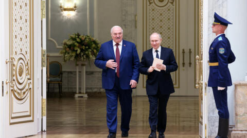 Александр Лукашенко и Владимир Путин в Минске, 24 мая 2024 г.