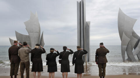 Мемориал американским солдатам на пляже высадки союзных войск под кодовым названием Omaha Beach. Сен-Лоран-сюр-Мер, 4 июня 2019.