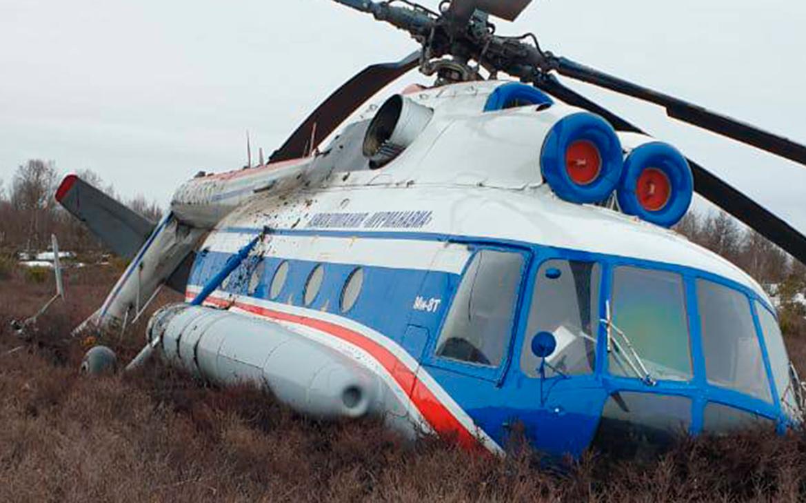 Росавиация назвала причину аварийной посадки Ми-8 в Мурманской области