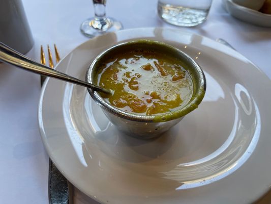 Photo of North India Restaurant - San Francisco, CA, US. Dal Soup (traditional Indian lentil soup) 3.5/5