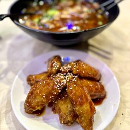 Chongqing Style Dry Fried Chicken Wings