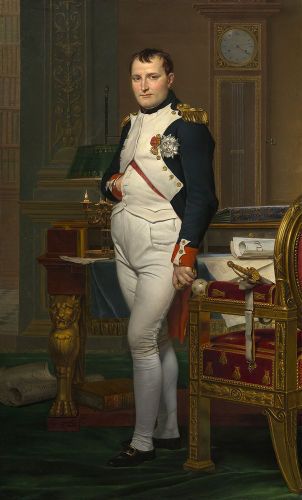 Napoleão Bonaparte, comandante da invasão de Portugal que motivou a vinda da família real para o Brasil.