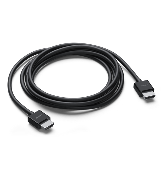 Cáp HDMI 4K UltraHD High Speed của Belkin dài 4 mét, giúp kết nối dễ dàng giữa Apple TV 4K và TV.