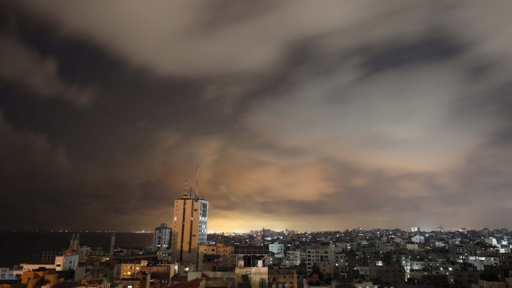 Vy över Gaza - vapenvila inleds inatt