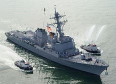 Missiles 'fired at US ships' near Yemen amid attacks on Houthi rebels