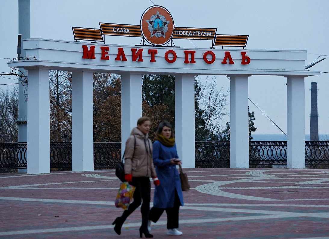Krievijas okupētā Ukrainas pilsēta Melitopole