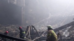 От концертного зала остались руины: видео разбора завалов в "Крокусе"