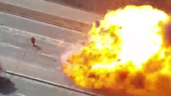 Момент взрыва "Газели" в Москве сняли на видео