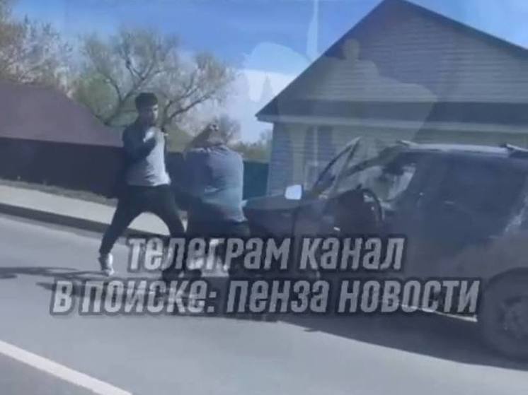 В Пензе около Бакунинского моста подрались два водителя