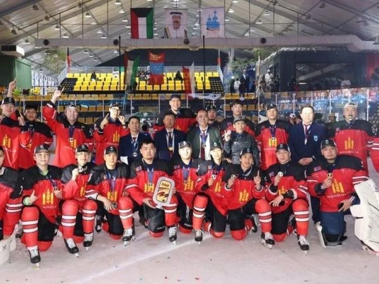 Сборная Монголии - чемпион мира по хоккею с шайбой