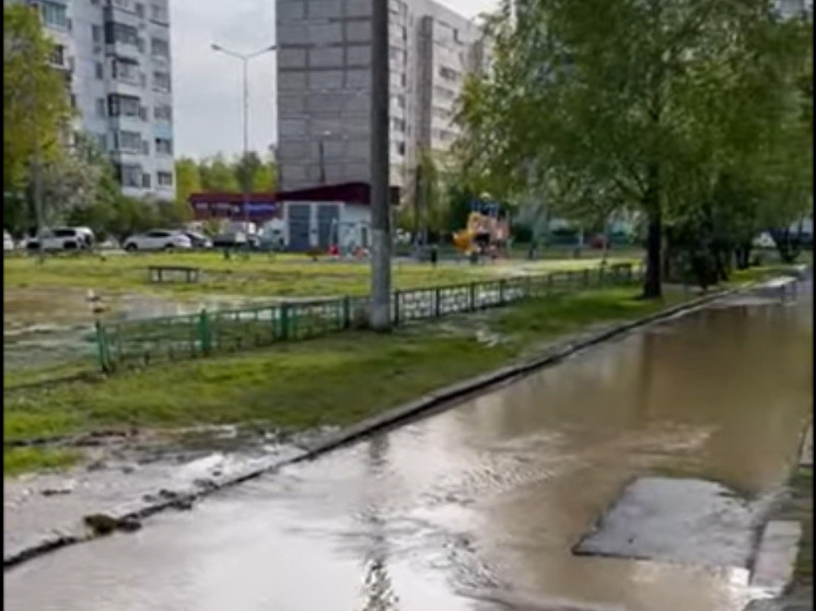Территорию детского сада затопило в Подмосковье