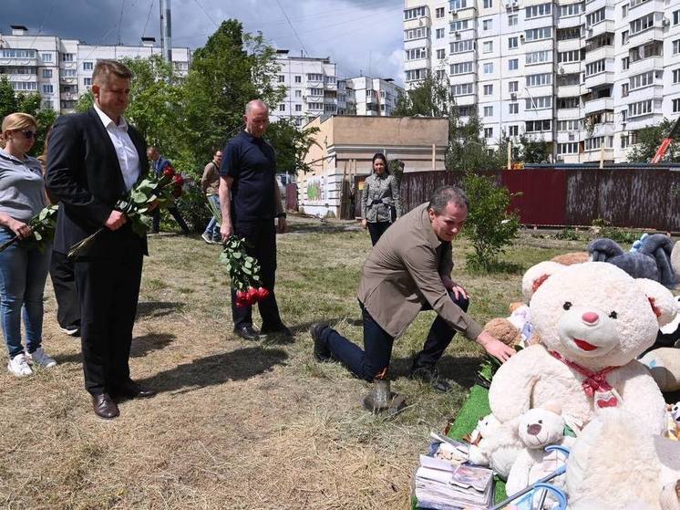 В Белгороде почтили память жертв обстрела 12 мая