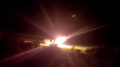 Опубликовано видео ночной атаки «Града» на Донецком направлении
