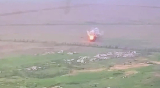 Атака позиций ВСУ 250-килограммовыми бомбами попала на видео