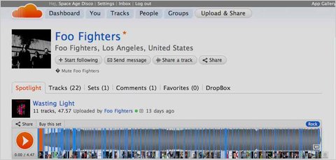 Foo Fighters has released new songs through SoundCloud