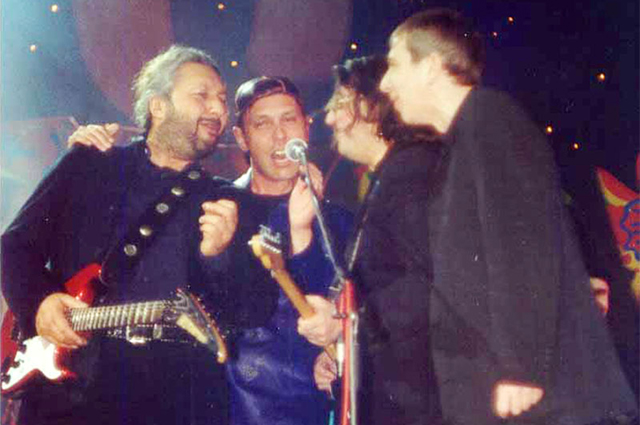 Слева направо: Стас Намин, Николай Носков, Александр Градский, Алексей Романов. 2001 год.