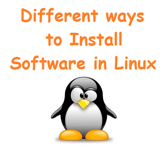 Different ways to install Software in Linux
